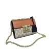 Семья G, маленькая квадратная сумка, серия Moonlight Treasure Box, сумка на цепочке с металлическим замком, сумка через плечо на одно плечо