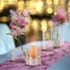 花瓶の結婚式のテーブルの装飾ホーム5.9インチの背の高い晴れた花瓶結婚記念日イベントのためのセンターピースのためのホームテーブル装飾Vase L240309