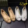 Designer Ballerina Dames Loafers Ballet Flats Leren Casual Schoenen Met Knopen Le Boy C Schoenen Comfortabele Zomer Instappers Zwart Schoeisel Inspopular Maat 34-41