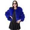 Haining Korean Edition Splicing Celebrity Fashion Winter Warm Women's Fur Coat 301953