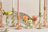 Floriddle Retro Candlesticks Taper Candle Holders Tall Candlesticks Decoration Party Glass Vase Home Decor Wedding Decoration 240304