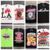 Designer Hellstar Shirt Mens T-shirt Femme T-shirt graphique Hipster Vintage Tissu lavé Street Graffiti Style Fissuration Motif géométrique T-shirts pour hommes Impression JL