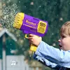 Gun Toys 40 Hole Bubble Machine Childrens Bubble Gun Toy Electric Gun Automatisk Bubble Blowing Without Battery Without Bubble Water T240309