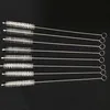 50Pcs lot Thickened Stainless Steel Straw Brush Length 200mm Fit For 10mm Diameter Straws Clear Tube Brush175C