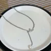 Viviennes Westwoods Saturn Necklace för kvinnors söt cool unik design mångsidiga tillbehör Enkel elegant tröja kedja