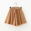 Shorts Summer Chiffon Shorts Skirts for Ladies 2020 Highwaist Versatile Ruffled Loose Wideleg Shorts Women Hot Sale