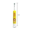 Brosse à dents électrique batterie électrique pour enfants dessin animé petite tête rotative 414 ans 240309