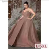 Urban Sexy Dresses XL-5XL Plus Womens Sequin Shiny Evening Dresses Plus Size Elegant Party Dress Female Ball Gown Sexy Lady Plus Size L240309