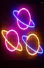 Night Lights Hanging Neon Light Colorful Planet Led Sign Lamp Bedroom Decoration Home Party Holiday Decor Xmas GiftNightNight4006769