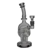 SAML 8,8 polegadas de vidro alto SOL OVO FAB Bong Hookahs Seed Of Life Dab Rig Reciclador Tubo de água Feminino tamanho comum 14,4 mm PG3001 (FC-EGG V2)