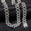 Iced Out Miami Cuban Link Chain Mens Rose Gold Chains Grosso Colar Pulseira Moda Hip Hop Jewelry264n