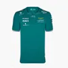 fw23 T-shirt da uomo 2024 T-shirt del team Aston Martin f1 T-shirt oversize del pilota spagnolo Fernando Alonso 14 e STROLL 18