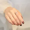 Кольца-кластеры Monkton, двухслойное кольцо со звездой из стерлингового серебра 925 пробы, корейское кольцо с бриллиантами, регулируемый открытый палец для женщин, ювелирные изделия