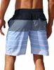 Short de plage rayé hommes maillot de bain tendance conseil Shorts tronc Gym Fitness pantalon hommes slips maillot de bain enfants maillots de bain court garçon 240305