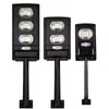 100W 200W 300W Tutto in uno Lampioni solari ABS Impermeabile esterno 6500K Luci solari per parcheggi dal crepuscolo all'alba con palo