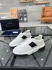 2023 Chaussures de sport de luxe pour hommes d'hiver en cuir semelle basse semelle épaisse triangle chaussures à grande semelle Re nylon caoutchouc triangle logo plate-forme blanc noir laçage style décontracté boîte