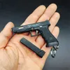 Gun Toys 34 TTI Shell Eject Mini Gun Брелок 1 3 Миниатюрный металлический пистолет Брелок Подвеска Украшение Подарок для коллекции моделей фанатов армии T240309
