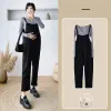 Capris Jumpsuit Maternity Pants Long Corduroy Pregnancy Clothes For Pregnant Women Overall Roupa Gestante Trousers Autumn Maternity New