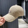 Ball Caps Winter Wool-like Warm Cap Women's Spring And Autumn Cold Thickened Sun Hat Street Fashion Joker Men's Black Baseball