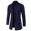 Men's Sweaters Solid Color Sweater British Business Cardigan Casual Versatile Knit Slim Fit Jacket