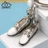 Keychains 3D Red Shoes Pendant Metal Key Chain Custom Cute Creative Gift Bag Charm Sneakers Holder