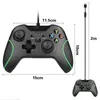 Wired Game Controllers Dual Motor Vibration Gamepad Joysticks Compatible med Xbox Series X/S/Xbox One/Xbox One S/One X/PC med Retail Packaging DHL/UPS