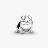 Ny ankomst 100% 925 Sterling Silver Two-Tone Frog Prince Charm Fit Original European Charm Armband Fashion Jewelry Accessories242m