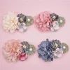 Hair Accessories Handmade Stretchy Band Soft Baby Girls Elastic Flower Headband