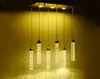 Regal Modern Bubble Crystal Column Chandeliers Led Restaurant Pendant Lamps Lighting Lamp Personality Bar Dining Living Room Lumin1587506