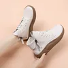 Casual Schuhe Frauen Plattform Stiefeletten Mode High Top Sneakers Lace Up Side Zip Anti-slip Wandern Zapatilla Deportiva mujer