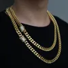Kubanische Hip-Hop-Kette mit 5A-CZ-Pavé-Verschluss für Herrenschmuck mit goldgefüllten langen Ketten Miami-Halsketten Herrenschmuck283W