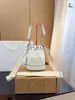 Sac de designer Lady Luxe Le sac seau blanc NEONOE femmes hommes cch classique cordon épaule mode portefeuille poignée supérieure sacs à main sac à main crossbody unisexe 19cm wyg