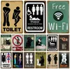 Metal Painting Man Lady Funny WC Sign Metal Poster Toilet Plate Tin Plaque KTV Bar Shop Bathroom Wall Decor Mural Home decoration 8 X 12 Inch T240309