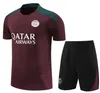 23 24 tuta 2023 2024 PARIGI tuta sportiva da allenamento tuta a maniche corte maglia da calcio kit uniforme chandal felpa per adulti set uomo bambini