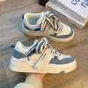 Vita kvinnor 743 casual skor plattform sport sneakers kawaii vintage vulkanisera koreansk mode tennis kvinnliga lägenheter 12983