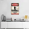 Metaal Schilderij 1pc Honkbal Decor Waarschuwing Honkbalspelers Alle anderen zullen worden doorgehaald voor Jongens Kamer Poster voor Kunst metalen blikken bord 12*8 T240309