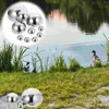 Dekorative Figuren 10pcs Edelstahl schauen Hohlkugel Reflektierende Gartenkugel Teichkugeln nahtloser schwimmender Globus