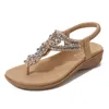 Sandalias de diseñador Mujer cuña diamante deslizadores clásicos verano cómodo moda viaje al aire libre playa niña sandalia dama zapatillas casuales