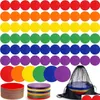 Outros artigos esportivos 60 Pcs TPE Floor Spot Marcadores Pontos para Ginásio Flat Non Slip Marker Dance Dot Classroom Sports Soccer Drop Delivery Dhs3K