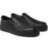 Top Luxus Veneta Intrecciato Slip-On Sneakers Schuhe Gewebtes Leder Herren Trainer Komfort Trainer Großhandel Schuhe EU38-46