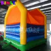 wholesale LIVRAISON RAPIDE commerciale 3.5x3m (11.5x10ft) maison de rebond gonflable entièrement en PVC avec dessin animé de dinosaure, château gonflable, pull pour enfants à vendre