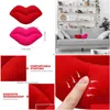 Cushion/Decorative Pillow Pillows Decor Throw Bed Couch Red Lips Room Lip Decorative Bedroom Decoration S Indie Knot Couches Drop De Dhoiq
