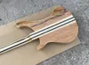 Anpassad Rick Maple+Rosewood Neck Thru Body Electric Bass Guitar justerbar bro