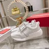 Casual Shoes Womens Round Toe White PU Leather Rhinestones Square Buckle Sneakers Match Colors Girls 2024