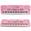 Novelty Games Kids Electronic Piano Keyboard Portable 61 Keys Organ with Microphone Education Toys Musical Instrument Gift for Child Beginner T240309