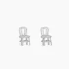 Moda áustria cristal cadeira forma brinco cz cristal brincos jóias para mulheres presente mãe 240306