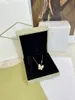 Två fjärilsdesigner halsband pläterade guld silver halsband kvinnor diamant hänge klassisk juveler lyxhalsband designer charm zl133 f4