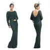 Skromny joyceyoungcollections klejnot długim rękawem backess Mother of the Bride sukienka z kurtką tiulową sukienkę matki formalny wieczór gow3040