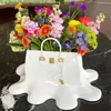 Vasi di alta qualità in resina argento Fiori Vaso Borsa Decorazioni per la casa estetica arredamento della camera Scrivania per matrimoni Ornamento Soggiorno Big Bag Vaso di lusso L240309