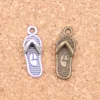 89pcs Antiek Verzilverd Brons Plated slippers slipper Charms Hanger DIY Ketting Armband Bangle Bevindingen 21 8mm252c